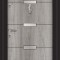 БЛИНДИРАНА ВХОДНА ВРАТА Lapis L-304 СИВ ДЪБ - ИНОКС