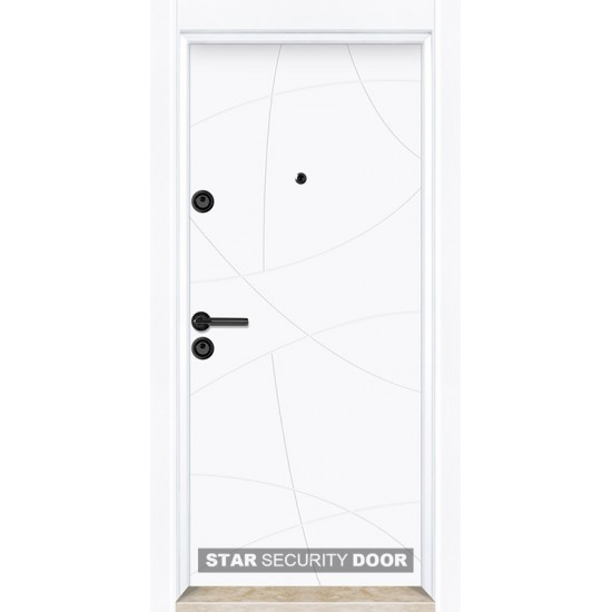 БЛИНДИРАНА ВХОДНА ВРАТА Parkdoor SL 127 БЯЛА