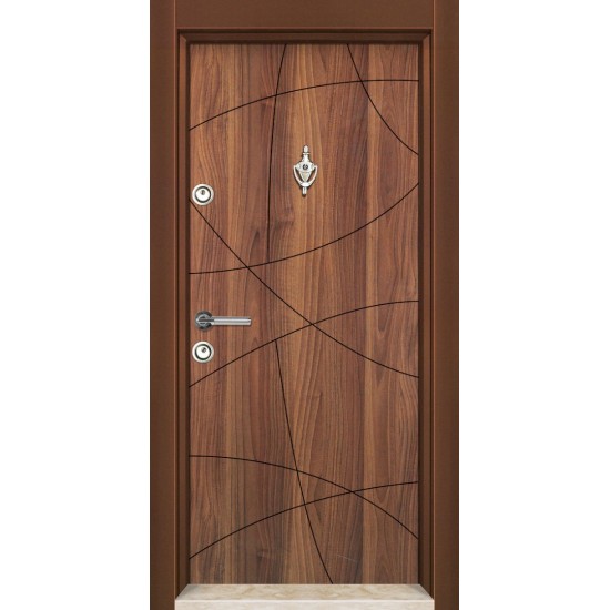 БЛИНДИРАНА ВХОДНА ВРАТА Parkdoor SL 127 МЕТАЛИК