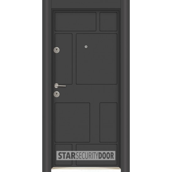 БЛИНДИРАНА ВХОДНА ВРАТА Parkdoor SL 224 АНТРАЦИТ